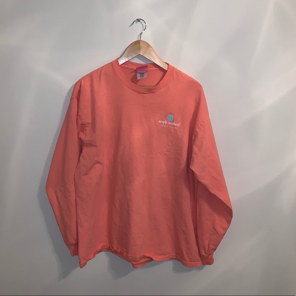 Simply Southern Tops - Simply Southern Orange Longsleeve Shirt